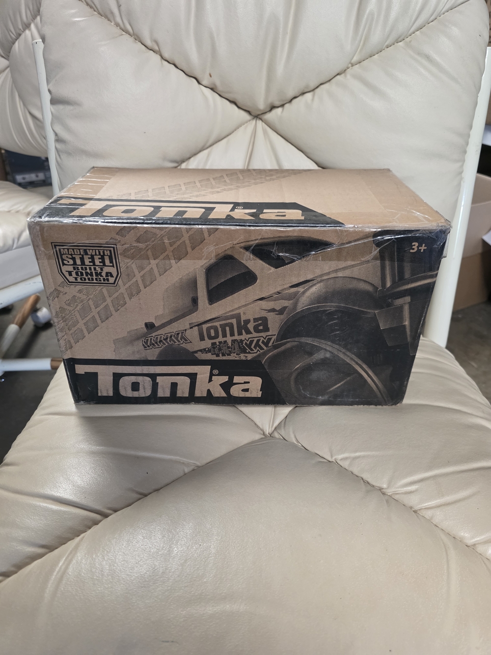 Tonka Steel Monster Truck Toy - Black and Brown Box Art